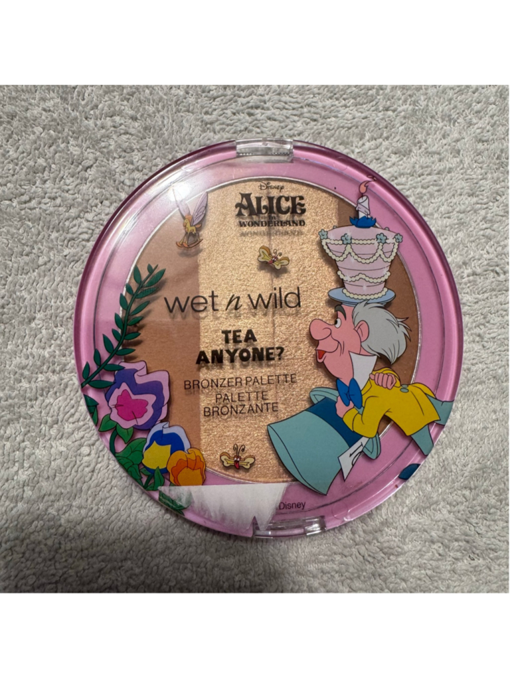 Wet n Wild Disney Alice in Wonderland Tea Anyone? Bronzer Palette LE Used